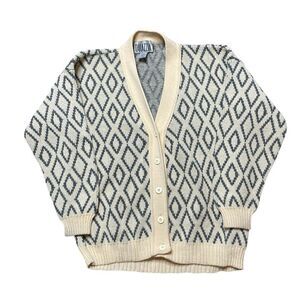 Vintage TARAZZIA Wool Blend Cardigan Size Small